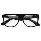   Super Flat Top Shades Style Clear Lens Glasses 8070 Free Pouch