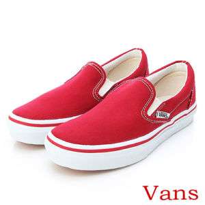 BN Vans Unisex Slip On Red Shoes #V164 Size US 5 ~12  