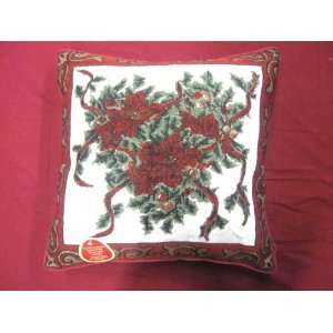  CHRISTMAS TAPESTRY HOLLY 18 CUSHION COVER PILLOW CASE 