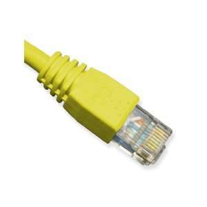  PATCH CORD, CAT 6 BOOTED, 1 FT, YELLOW Electronics