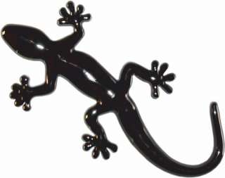 Aufkleber Chrome Tattoo Gecko Echse schwarz  