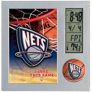  New Jersey Nets Digital Desk Clock