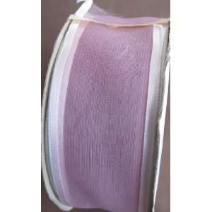  Sold By Spool Craft Wired Ribbon Trim Sheer Lavender 