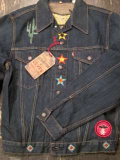 LEVIS LVC Reproduction Type III Trucker Jacket Rinse Embroidered L NEW 