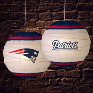  New England Patriots 18 Inch Rice Paper Lamp NFL Football 