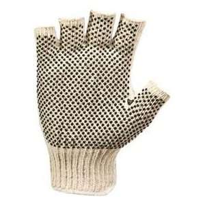 Fingerless Dot Grip Glove, Natural   Large  Industrial 