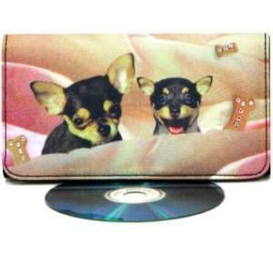  Chihuahua Pair Wallet & Checkbook Cover 