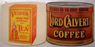 Needle Card Case Vintage Lord Calvert Coffee Can  