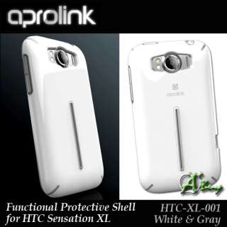   Limited  Popular* Aprolink HTC Sensation XL case # White & Gray 01