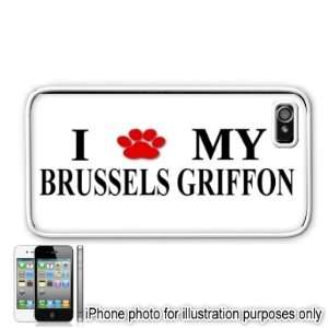  Brussels Griffon Paw Love Dog Apple iPhone 4 4S Case Cover 