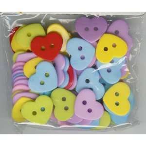  Heart Craft Buttons Arts, Crafts & Sewing
