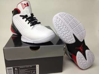 Boys Nike JORDAN FLY WADE 2 White/Varsity Red/Black (GS) Size 3.5 7 
