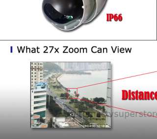 CCTV 27x Sony CCD High Speed 400°/s PTZ Dome Camera  