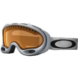 Oakley A Frame Silver Grey Moons Adult Snow Racing Snowmobile Goggles 