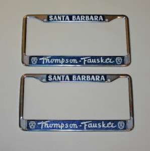   Fauskee FORD California Dealer License Plate Frames 1956   Current