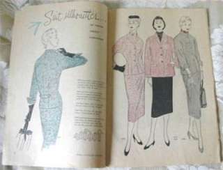 1954 McCalls Style News Fashions Pattern Book Oct.  