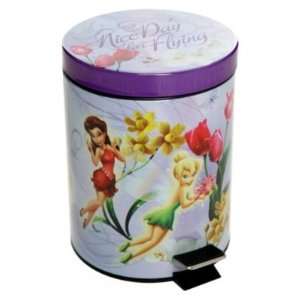  Disney Fairies Tinkerbell Step on Wastebasket Trash Can 