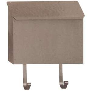   Hammered Satin Steel Large Upright Wall Mounted