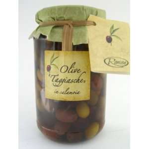 Taggiasca Olives in Brine (7.05 ounce) (Pack of 2)  