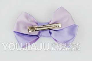 Wholesale jewelry lots 9X Colors Bowknot Ribbon Hair Clips Hairpin 