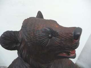 BLACK FOREST CARVED HALL BEAR STAND f.CANES, UMBRELLAS  