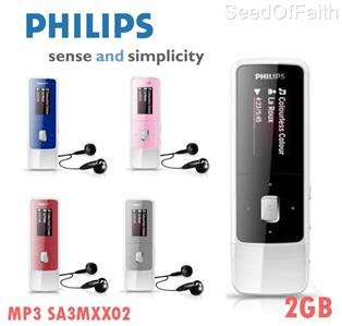 Philips GoGear Mix  Player 2GB with Push Out USB SA2MXX02K BLACK 