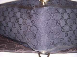   RING SOLID BLACK PURSE/HANDBAG WITH LEATHER TRIM  DUST BAG INCLUDED
