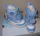 New girls BASS SNODAY blue winter snow boots Size 8 M