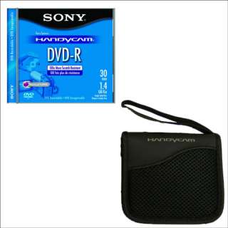 Sony Mini DVD R Disc 1.4GB + Case F/ Sony DVD Camcorder 027242621886 