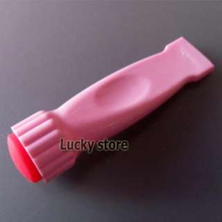 2IN1 Pink Nail Art Polish Stamper Image Paint Stamp Scraper Knife 