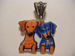 Dachshund pendant cute puppies dog jewelry animals fun  