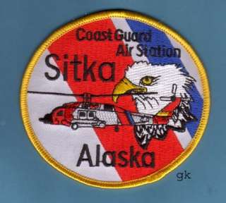USCG COAST GUARD SITKA ALASKA HELICOPTER RESCUE PATCH  