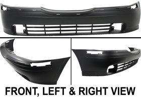 Primered New Bumper Cover Front XW4Z17D957AA Sedan Lincoln LS 2002 