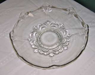 INDIANA GLASS VINTAGE CLEAR GLASS #607 CUPPED BOWL  
