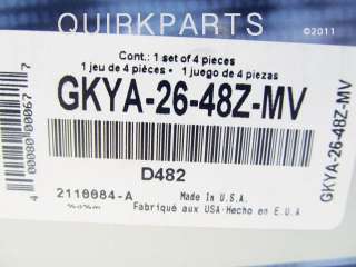   2005 mazda6 brake pads rear genuine mazda part number gkya 26 48z mv