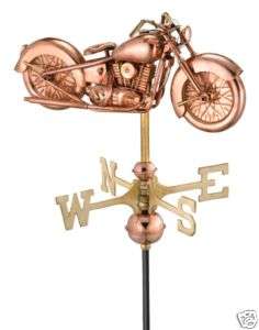 copper weather vane weathervane Motorcycle bike biker  
