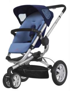 Quinny Buzz 3 Travel System Baby Stroller + Mico Infant Car Seat BLUE 