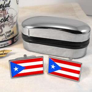 Puerto Rico Flag Mens Gift Cufflinks Puerto Rican  