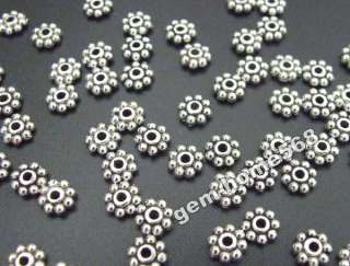 250 Tibetan Silver Daisy Beads Spacers 6.5mm B786  