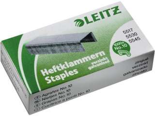 Leitz 5577 Heftklammer, No. 10, verzinkt, 1000 St./Pg.  