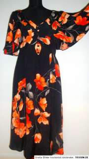 Primark Viscose Maxikleid Kleid Flower Vintage Dress 34 36 38 Neu 