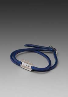 MCQ by Alexander McQueen Razor Mini Bracelet in Electric Blue/Silver 