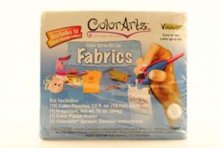 Color Artz 4003 COLOR SPRAY KIT FOR FABRICS 075611040035  