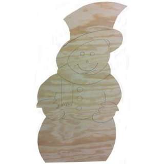   Snowman Plywood Cut Out Yard Art (2 Per Box) 1506005 