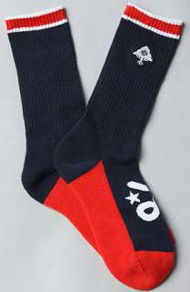 LRG Core Collection The Core Collection Hensler Crew Socks in Navy 