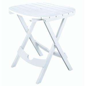 Quik Fold White Patio Cafe Table 8550 48 3700  