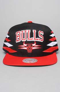 Mitchell & Ness The Diamond Snapback Hat in Black Red  Karmaloop 