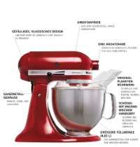     KitchenAid 5KSM150PSEGR Küchenmaschine Serie Artisan anthrazit