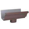 in. Aluminum Gutter End with 3 in. x 4 in. Drop