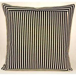 20 X 20 In. Black and Grey Mitered Stripe Pillow HDBGPPIL20 at The 